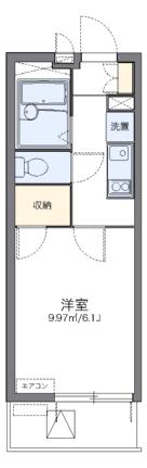 レオパレスゆう 405｜岡山県岡山市北区下中野(賃貸マンション1K・4階・19.87㎡)の写真 その2