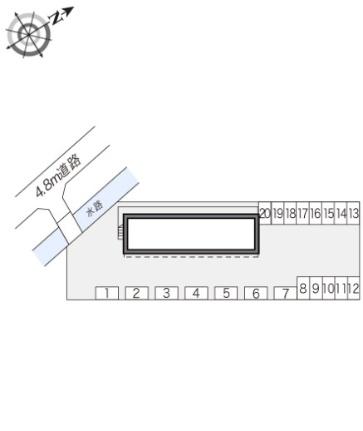 レオパレスブルースカイIII 206｜岡山県岡山市北区平田(賃貸アパート1K・2階・23.18㎡)の写真 その17