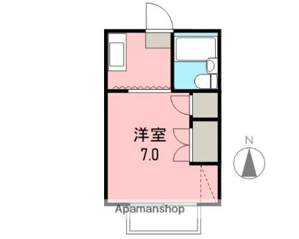 アップルハウス 206｜岡山県倉敷市中庄(賃貸アパート1K・2階・20.46㎡)の写真 その2