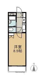 ブロードヒルII 311｜岡山県倉敷市徳芳(賃貸マンション1K・3階・24.80㎡)の写真 その2