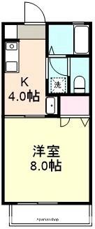 岡山県倉敷市二子(賃貸アパート1K・2階・24.50㎡)の写真 その2