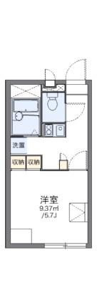 レオパレスＳＡＳＡＧＡＳＥ2 108｜岡山県岡山市南区当新田(賃貸アパート1K・1階・20.28㎡)の写真 その2