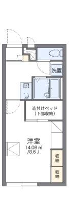 レオパレスサニーコート上東Ｂ 209｜岡山県倉敷市上東(賃貸アパート1K・2階・23.18㎡)の写真 その2