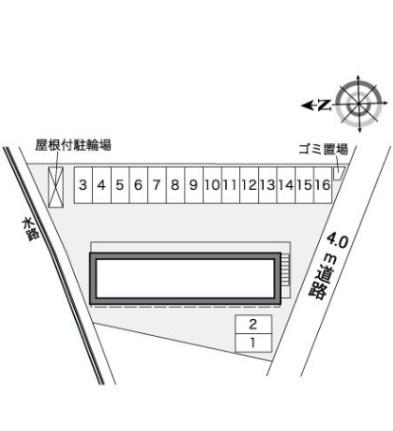 レオパレスベル新福 107｜岡山県岡山市南区新福１丁目(賃貸アパート1K・1階・20.28㎡)の写真 その15