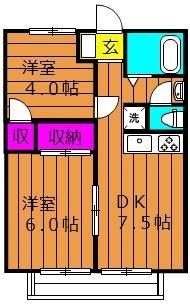 アメニティハイツII 103号室｜岡山県総社市中央４丁目(賃貸アパート2DK・1階・40.92㎡)の写真 その2