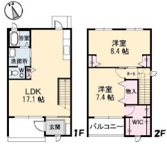 岡山県倉敷市四十瀬（賃貸アパート2LDK・1階・77.10㎡） その2