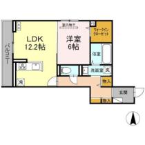 岡山県倉敷市東富井（賃貸アパート1LDK・3階・50.13㎡） その2