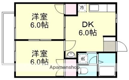 ニューシティＭ ｜岡山県倉敷市連島町連島(賃貸アパート2DK・1階・39.74㎡)の写真 その2