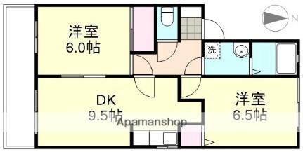 グランメール　Ａ ｜岡山県倉敷市四十瀬(賃貸アパート2DK・1階・49.69㎡)の写真 その2