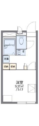 レオパレスサンフラワー芳田 103｜岡山県岡山市南区当新田(賃貸アパート1K・1階・20.28㎡)の写真 その2