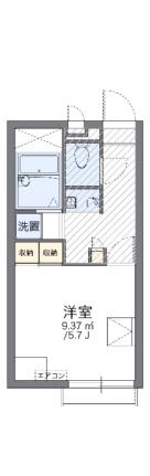 レオパレスベル新福 208｜岡山県岡山市南区新福１丁目(賃貸アパート1K・2階・20.28㎡)の写真 その2