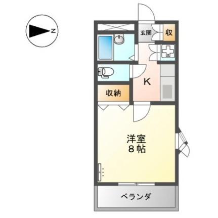 シティーハイツ 00310｜岡山県倉敷市石見町(賃貸マンション1K・3階・24.30㎡)の写真 その2