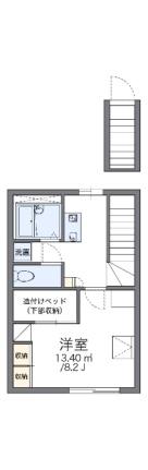 レオパレスイシハラI 208｜岡山県岡山市北区大安寺中町(賃貸アパート1K・2階・26.08㎡)の写真 その2