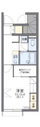 レオパレスコンフォールＭ 101｜岡山県倉敷市連島町鶴新田(賃貸アパート1K・1階・23.61㎡)の写真 その2