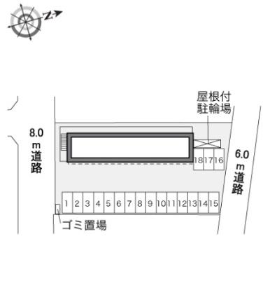 レオパレスサンフラワー芳田 101｜岡山県岡山市南区当新田(賃貸アパート1K・1階・20.28㎡)の写真 その16