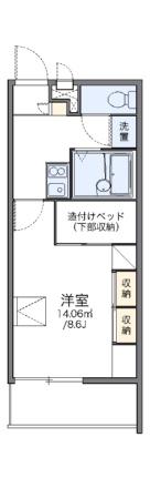 レオパレスカサ　エスペランサ 201｜岡山県岡山市北区花尻あかね町(賃貸マンション1K・2階・23.18㎡)の写真 その2