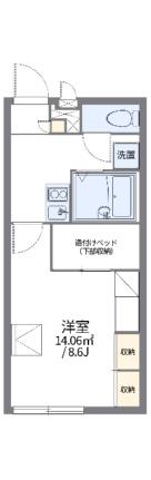 レオパレスグリーンコート乙島 201｜岡山県倉敷市玉島乙島(賃貸アパート1K・2階・23.18㎡)の写真 その2