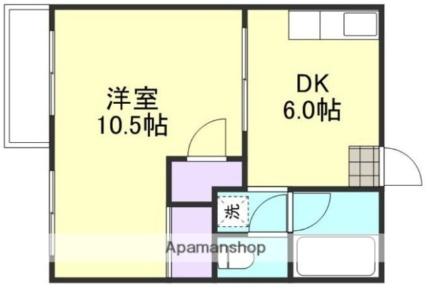 岡山県倉敷市上東(賃貸アパート1DK・1階・30.37㎡)の写真 その2