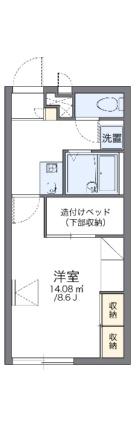 レオパレスサンハイム今 202｜岡山県岡山市北区今６丁目(賃貸アパート1K・2階・23.18㎡)の写真 その2