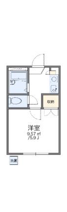 レオパレス中野第6 103｜岡山県岡山市北区十日市東町(賃貸アパート1K・1階・18.48㎡)の写真 その2