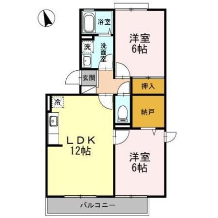 ハイカムール川口 203｜広島県福山市川口町４丁目(賃貸アパート2LDK・2階・56.00㎡)の写真 その2