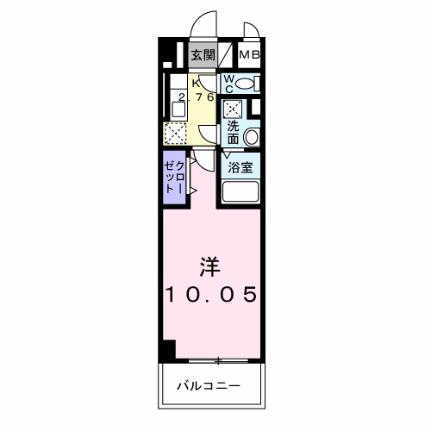 クロシェットＩＭＫ 304｜広島県福山市多治米町４丁目(賃貸マンション1K・3階・30.33㎡)の写真 その2