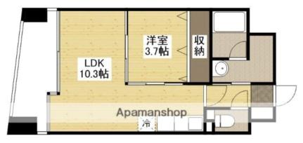 Ｓｈｅｔｌａｎｄ　Ｋｕｓｕｎｏｋｉ 403｜広島県広島市西区楠木町３丁目(賃貸マンション1LDK・4階・36.86㎡)の写真 その2