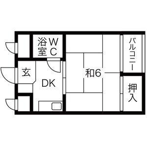 グローバル三本松 302｜広島県広島市東区尾長西１丁目(賃貸マンション1DK・3階・17.70㎡)の写真 その2