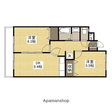 第3広田ビル 403｜広島県広島市西区高須１丁目(賃貸マンション2DK・4階・48.66㎡)の写真 その2