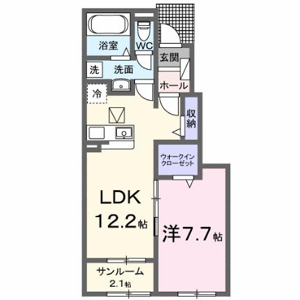 グランドール　Ａ 104｜広島県福山市沼隈町大字草深(賃貸アパート1LDK・1階・50.14㎡)の写真 その2