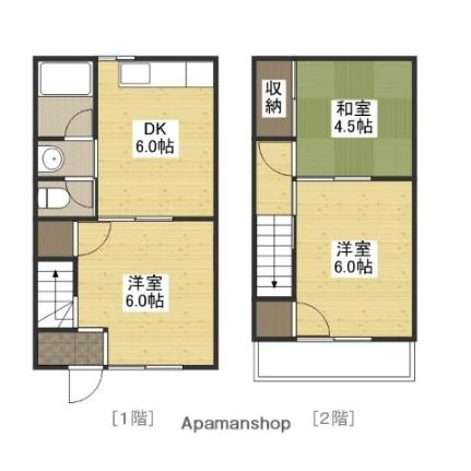 イッセイ C号｜広島県福山市駅家町大字近田(賃貸アパート3DK・1階・59.48㎡)の写真 その2