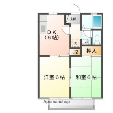 ツインパレスＡ 102｜広島県福山市川口町２丁目(賃貸アパート2DK・1階・40.92㎡)の写真 その2