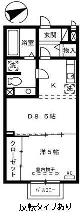 ノール　リヴィエール 208｜広島県福山市曙町６丁目(賃貸アパート1DK・2階・37.26㎡)の写真 その2