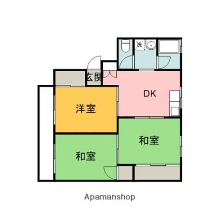 広島県広島市東区中山南２丁目(賃貸アパート3DK・2階・54.34㎡)の写真 その2