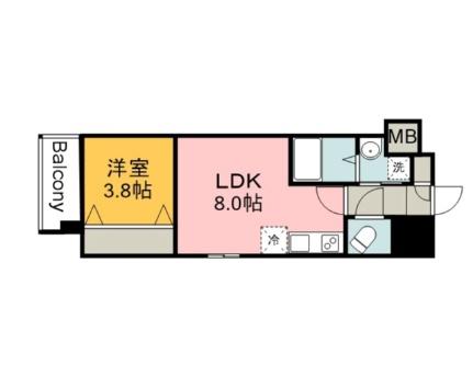 広島県広島市中区東平塚町（賃貸マンション1LDK・7階・30.47㎡） その2