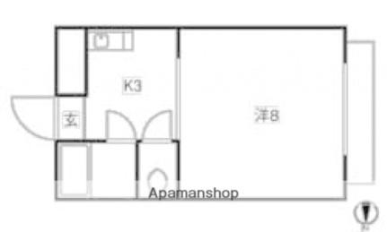 ハイツ矢賀新町I 407｜広島県広島市東区矢賀新町２丁目(賃貸マンション1K・4階・22.52㎡)の写真 その2