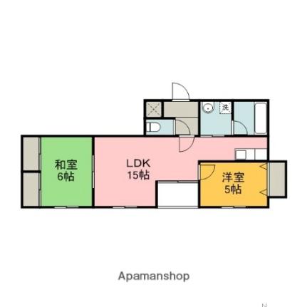 広島県広島市南区段原２丁目(賃貸マンション2LDK・4階・59.00㎡)の写真 その2