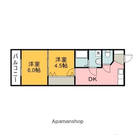 パレグレース平和公園 501｜広島県広島市中区中島町(賃貸マンション2DK・5階・36.00㎡)の写真 その2