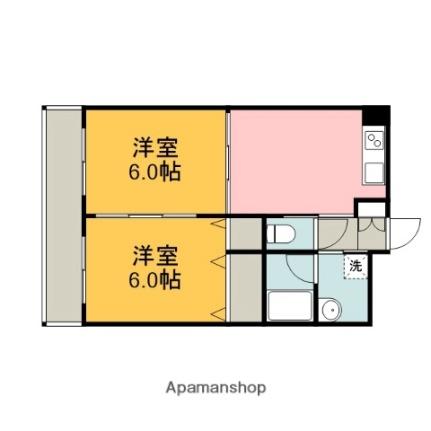 広島県広島市南区翠３丁目(賃貸マンション2DK・4階・40.00㎡)の写真 その2