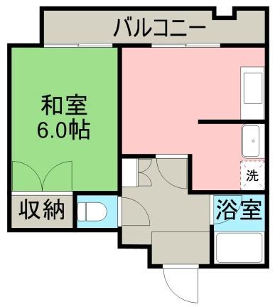 広島県広島市東区若草町(賃貸マンション1K・3階・25.90㎡)の写真 その2