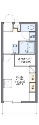 レオパレスＦｒｉｅｎｄｓII 202｜広島県広島市東区戸坂惣田１丁目(賃貸マンション1K・2階・23.18㎡)の写真 その2