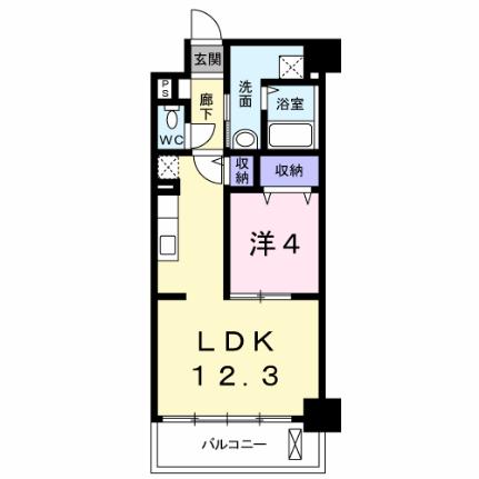 アドレシア古江 403 ｜ 広島県広島市西区古江上２丁目（賃貸マンション1LDK・4階・41.80㎡） その2