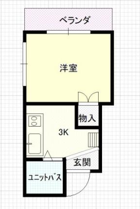 ジョイフル住吉 403号室｜広島県広島市中区住吉町(賃貸マンション1K・4階・19.80㎡)の写真 その2