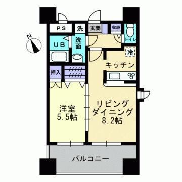 Ｊ・ｇｒａｃｅ河原町 1302｜広島県広島市中区河原町(賃貸マンション1LDK・13階・40.15㎡)の写真 その2