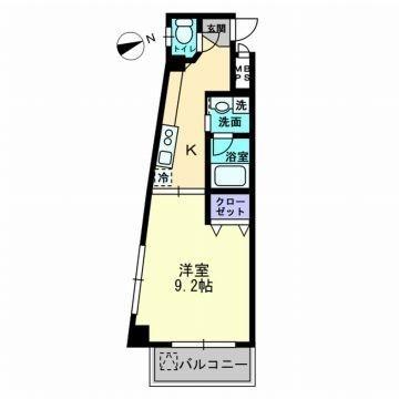 パレス西広島 405｜広島県広島市西区己斐本町２丁目(賃貸マンション1K・4階・32.58㎡)の写真 その2