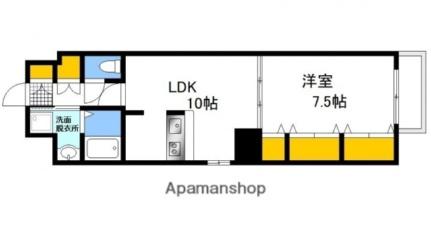 広島県広島市中区大手町３丁目(賃貸マンション1LDK・6階・41.57㎡)の写真 その2