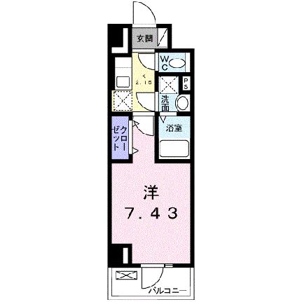 プラーサート　南観音 1102｜広島県広島市西区南観音４丁目(賃貸マンション1K・11階・26.08㎡)の写真 その2