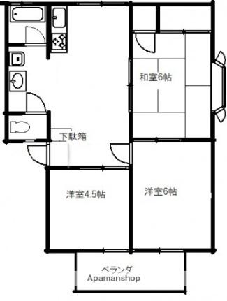 ウィンディア古江西 202｜広島県広島市西区古江西町(賃貸アパート3DK・2階・60.00㎡)の写真 その2