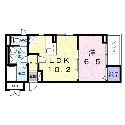 グランセレーノ 203｜広島県安芸郡府中町鶴江１丁目(賃貸マンション1LDK・2階・40.13㎡)の写真 その2