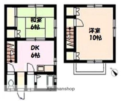 猫沖メゾネット 右側｜広島県広島市安佐南区中須１丁目(賃貸テラスハウス2DK・1階・49.68㎡)の写真 その2